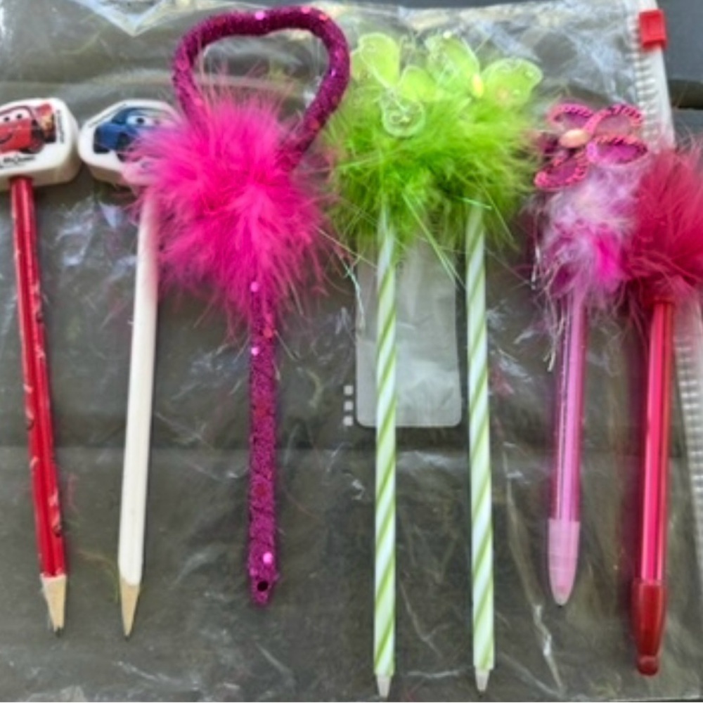 Colorful Kids Pencil Set with Fun Toppers